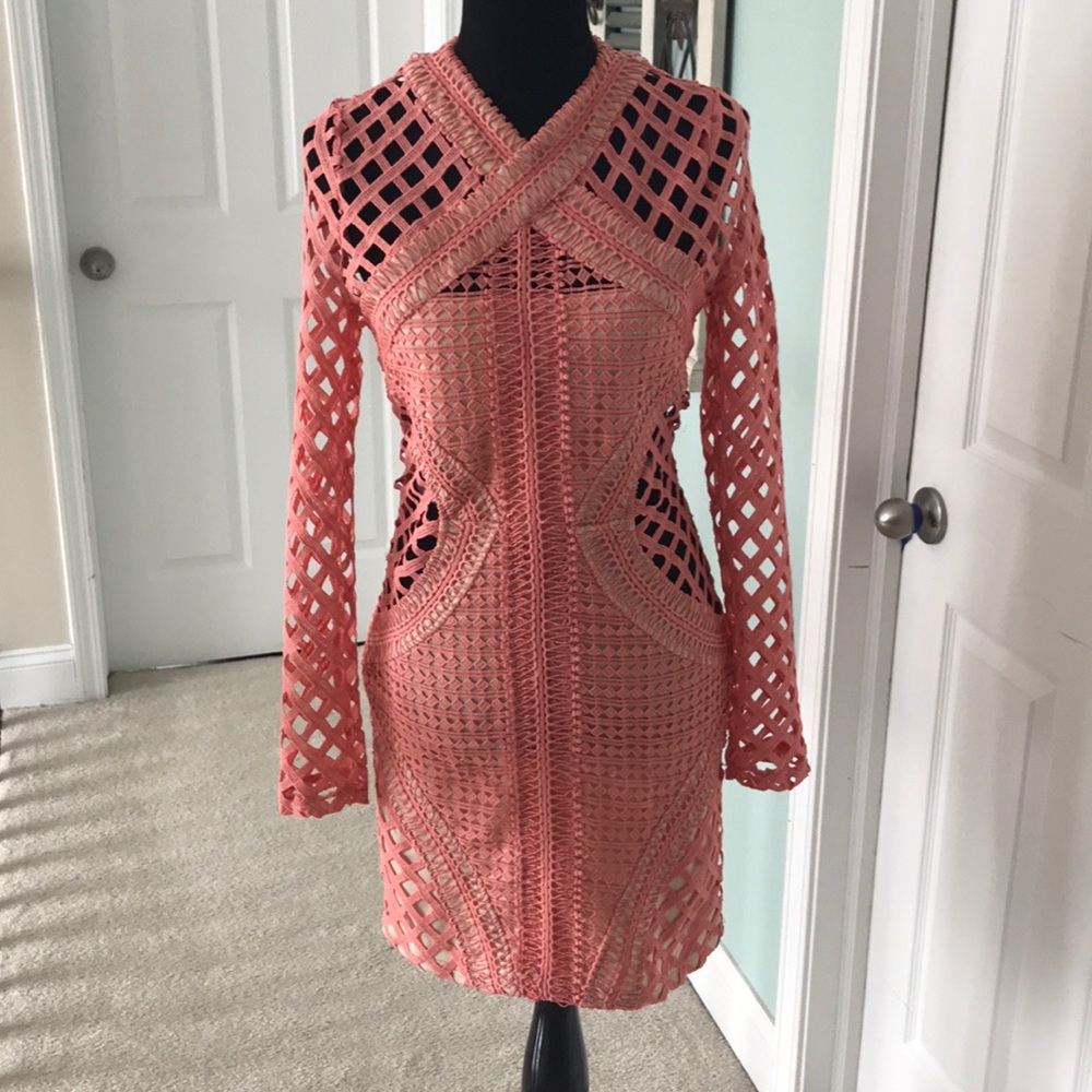 Woven bodycon dress - Picture 1 of 6